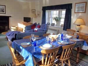 sittingroom with open fire