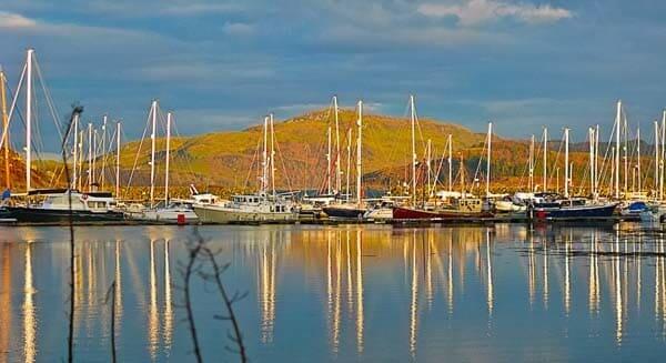 view over harbour