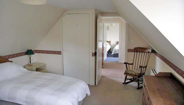 sitting room with wood burner