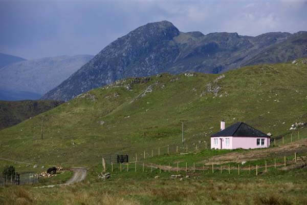 cottage with open fire