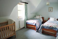 childrens room with cot