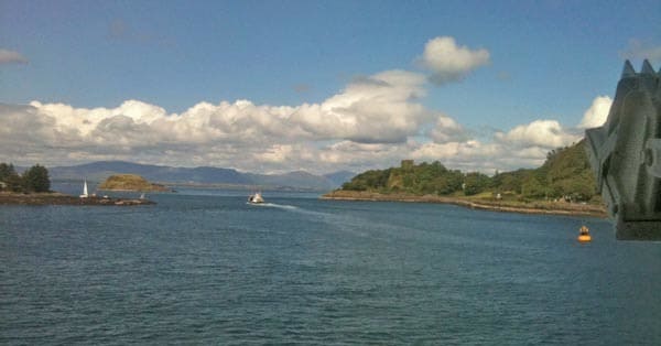 Ferry Leaving Oban for Lismore