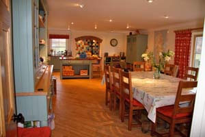 large country kitchen diningroom with Aga