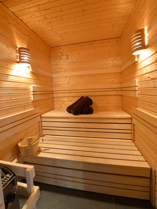 luxury indoor sauna
