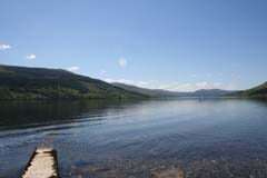 house with view of loch