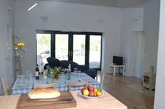 open plan dining