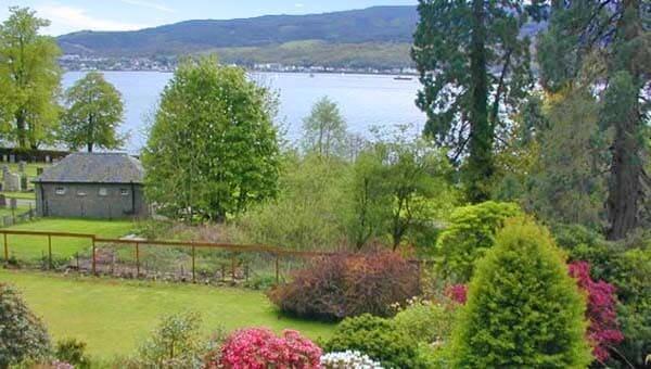 view from house over loch