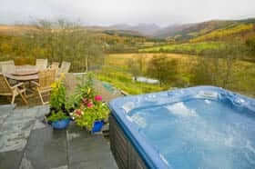 cottage with hot tub