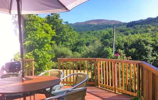 highland mountain view from holiday house