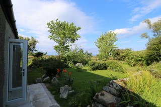 back garden and french doors