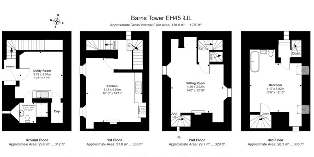 Floor plan of Scottish ancient tower