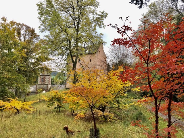 Barns tower Neidpath Castle