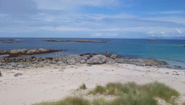 white sandy beach Scottish West coast