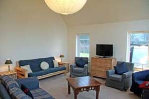 sitting room with wood burning stove