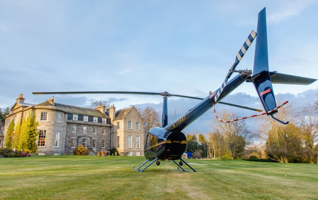 helli pad to land in the gardens