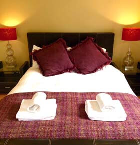 king-sized bedroom