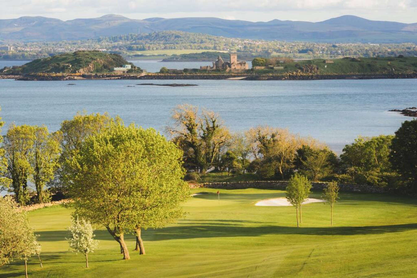 glorious golf coure and beach and sea