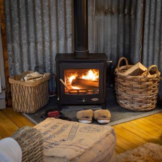 wood-burning stove