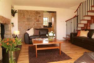 woodburning stove in sitting room