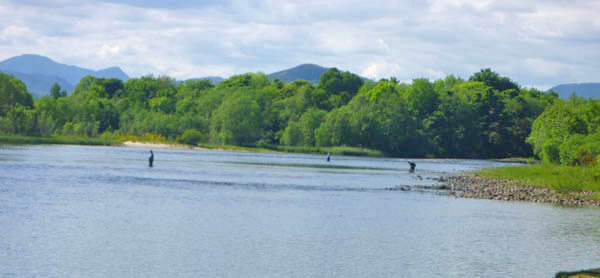 fishing in the river