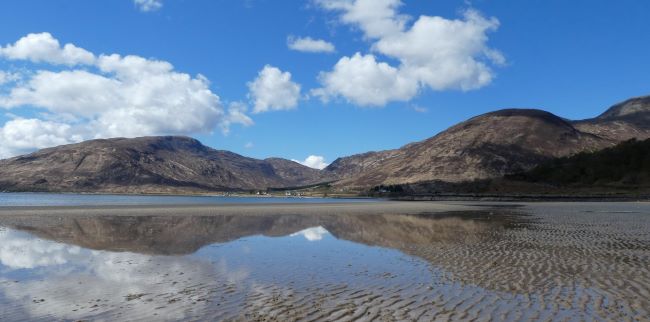 Glenelg holiday village with pub on west coast Scotland