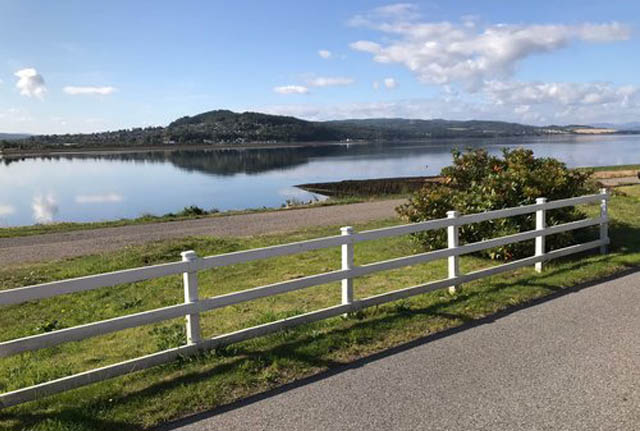 sea view from holiday cottage in Kessock