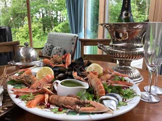 fresh local langoustines