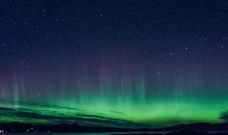 northern lights at honeymoon romantic getaway