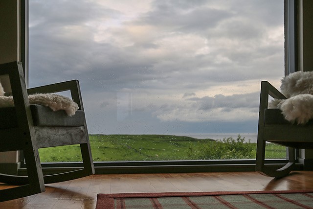 luxury self-catering with coastal view towards the sea at Durness