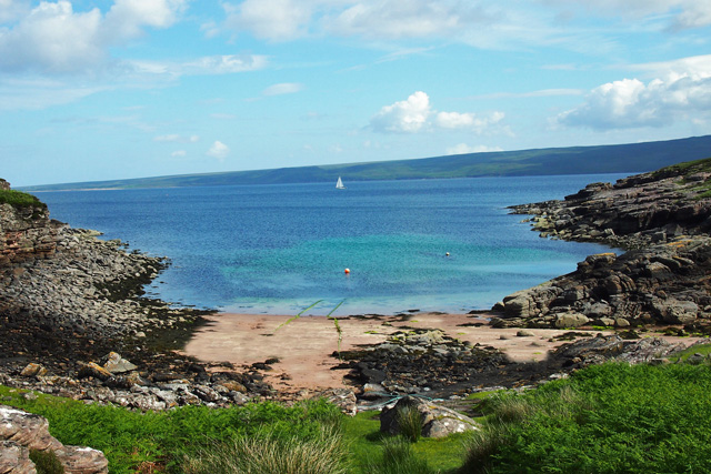 secluded beach