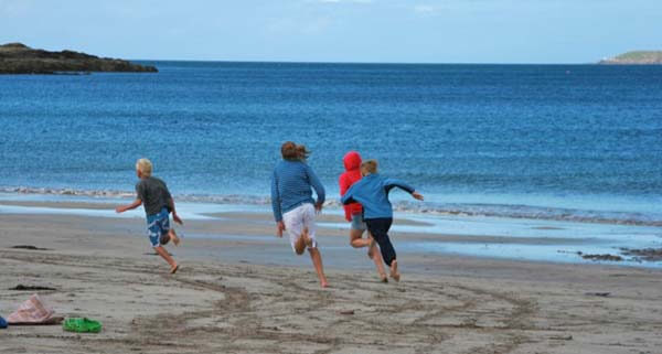 family beach holiday