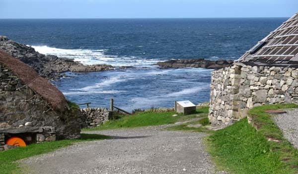 Slip road tothe sea on Isle of Lewis