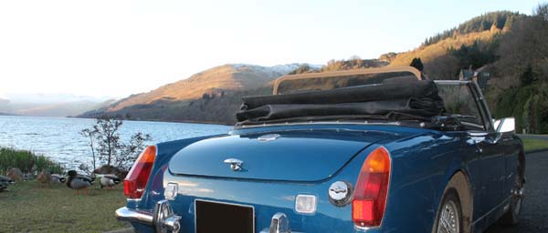 touring classic cars in Scotland