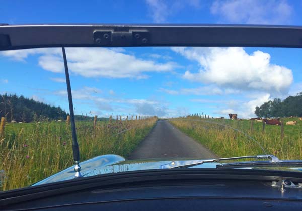 Classic car touring in Scotland