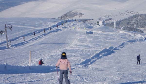 family skiing in Scotland