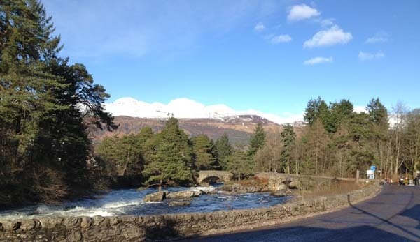 Killin Bridge at the end of Loch Tay