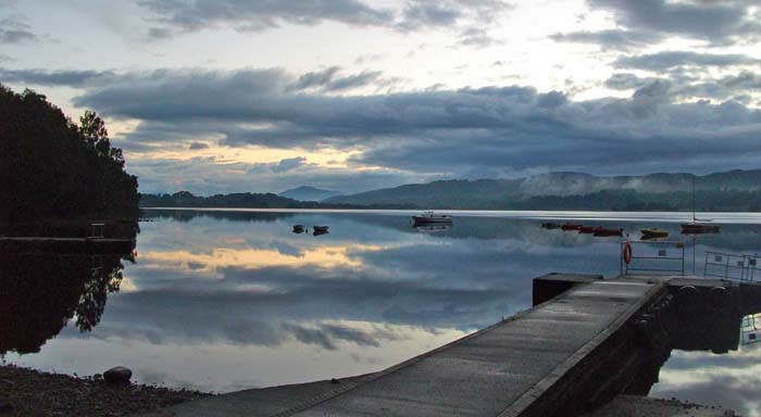 Loch side with mountian backdrop - secluded Highlands