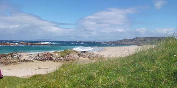 deserted sandy beach for romantic walks