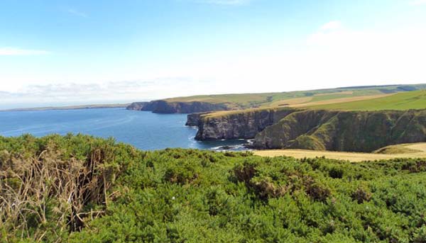 View of Scottish coastline