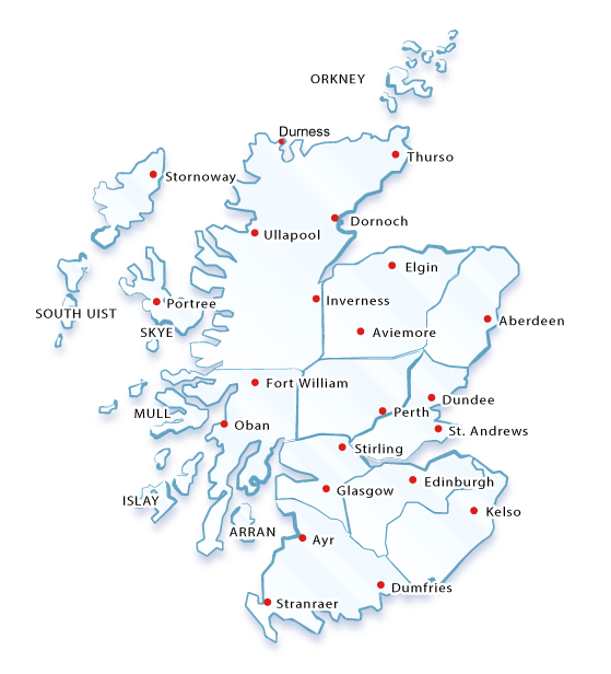 Alojamientos con cocina para alojarse en Escocia