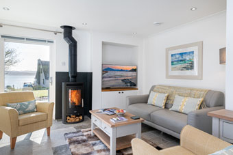woodburning stove - cosy dining
