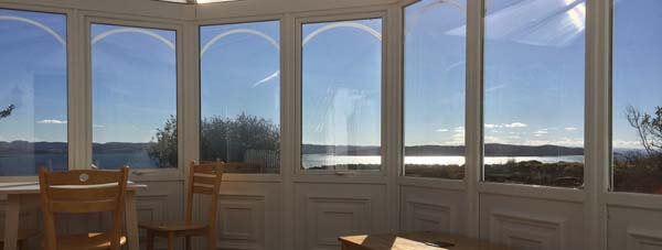 sun room overlooking sea