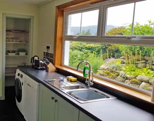 view from kitchen sink