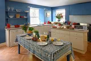 large Scottish country kitchen at Brewlands Lodge