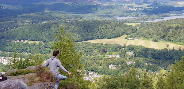 view over Dunkeld Perthshire