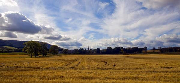farmland in dunning Perthshire