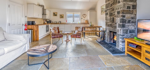 luxury kitchen / dining room