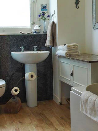 spacious bathroom