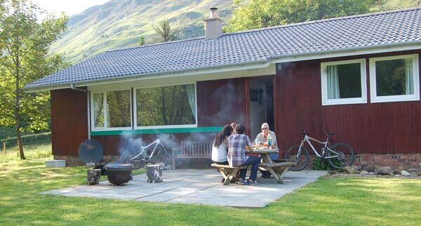 Glenlyon patio overlooking Glen