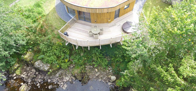 circular house on platform